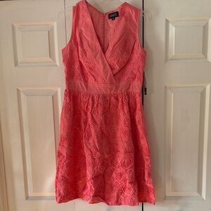 Adrianna Papell Pink Sleeveless Mini Dress